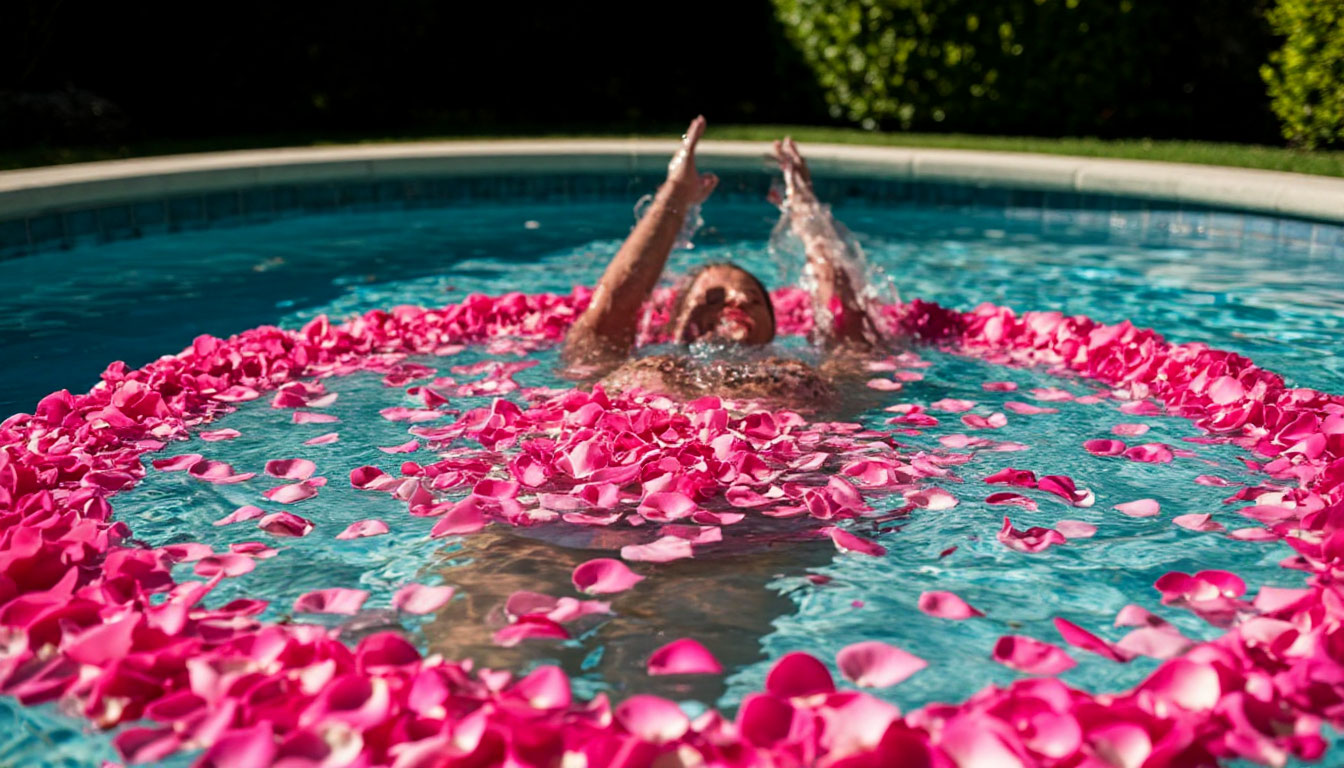 Ольга Бузова отметила юбилей в бассейне из роз